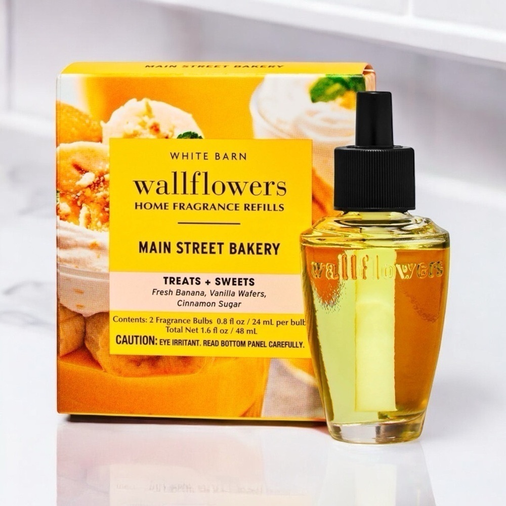 Bath and Body Works Wallflowers Main Street Bakery 2 Pack Refills NWT - Picture 2 of 4